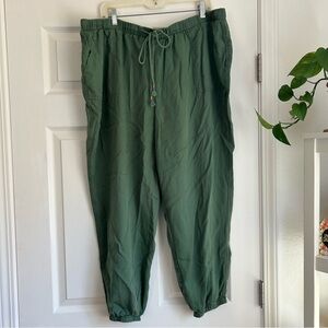 Matilda Jane green jogger pants size xxl